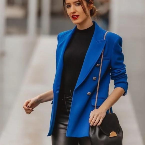 ZARA DOUBLE BREASTED BLAZER BALMAIN STYLE - Picture 10 of 13